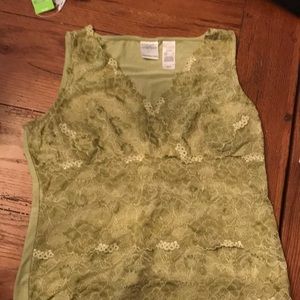 Light green lace shirt